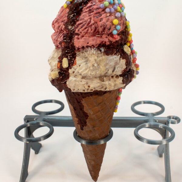 Blood and Bone Double Dip Ice Cream Waffle Cone