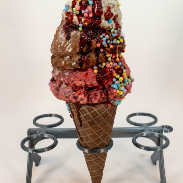 Blood and Bone Triple Dip Ice Cream Waffle Cone