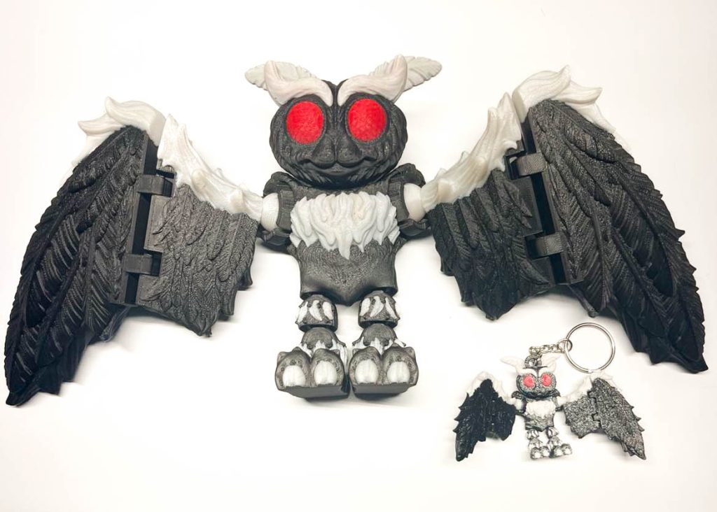 Mothman Cryptid Crossbody Bag - Canvas Shoulder Bag With 3D Print, Waterproof & Adjustable Strap - View #3