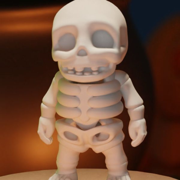 Articulating Skeleton Dude Keychain