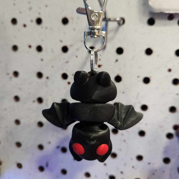 Articulating Hanging Bat Keychain